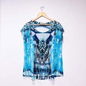 S-TWELVE Green top with rhinestones